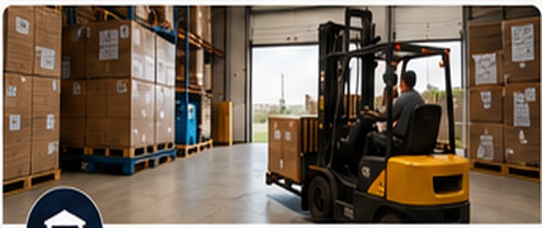 Industrial warehouse freight operation